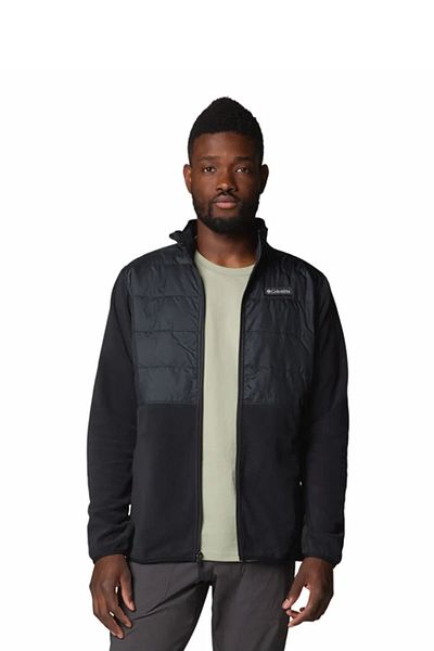 Columbia Мъжко яке AO4318 Basin Butte Full Zipper FLEECE II - Черно