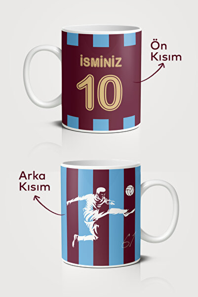 Gizeo Concept Bordo Mavi Yeni Sezon Forma Kişiye Özel Taraftar Hediye Kupa Ba...