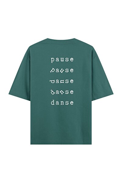 Orvia Life تي شيرت أخضر كبير الحجم للرقص