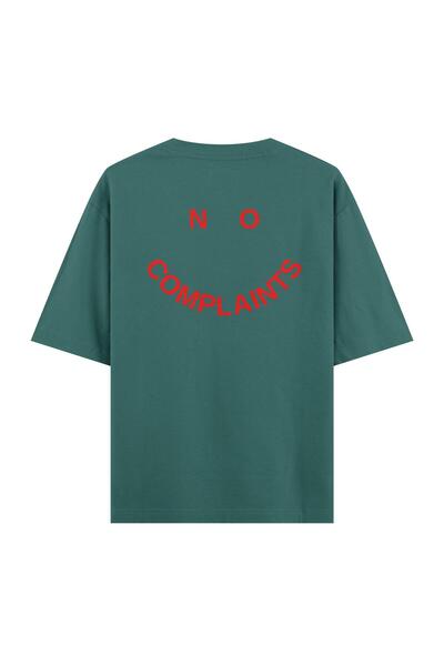 Orvia Life تي شيرت أخضر كبير الحجم - بدون شكوى