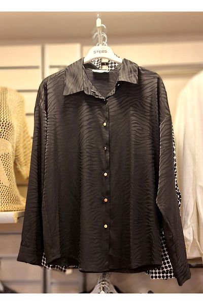 STEPS Zebra Patterned Satin Shirt