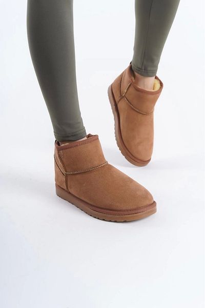 Betül Ayakkabı ve Çanta Γυναικεία Suede Hairy Inside Thick Sole Half Boots Παπούτσια στενής εφαρμογής