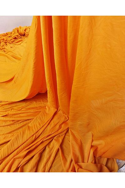 Kumaş Parça Denier Lining Jersey σε πορτοκαλί χρώμα (Πλάτος 150 cm x Μήκος 165 cm)