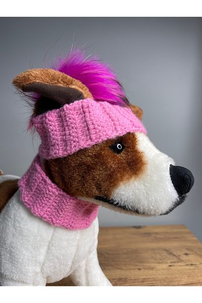 zeinapp Stylish Design Dog Hat Beanie with Pompom