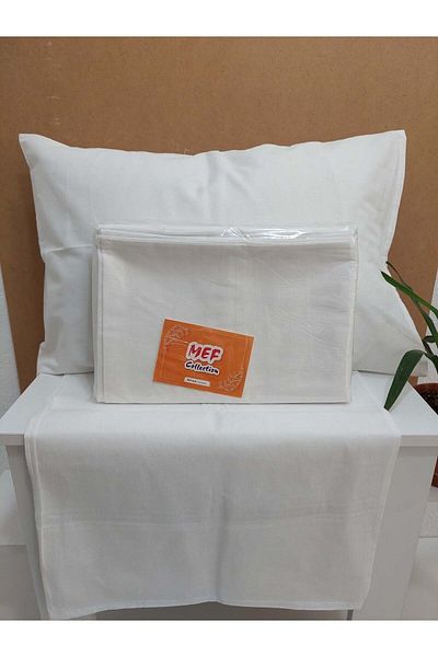 Mef Collection Hotel Pillow Case Economical with Cover White 50x70 Cm 12 Pcs