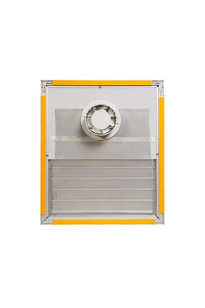 kadıoğlu menfez sineklik 40X51 Anodized Aluminum Surface Bonding Grille with Aspirator (Ventilation - Fan)