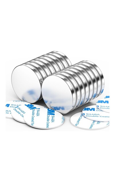 Hdg Dekorasyon 10 Adet Köpük Yapışkanlı Neodyum Mıknatıs Buzdolabı Magneti He...