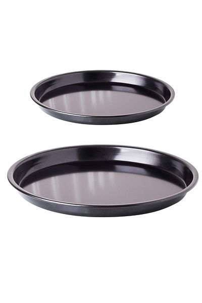 HIC 2 Piece Teflon Pizza Baking Tray Set