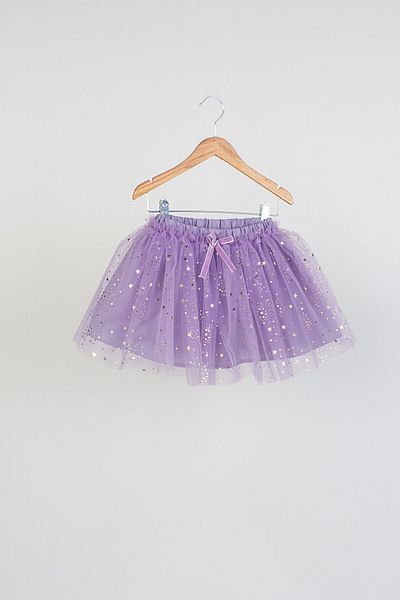 DUCA Star Printed Tutu Skirt with Ribbon Detail and Satin Lining