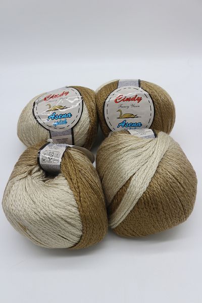 Hobimos 4 τμχ Cindy Wool Blended Acrylic Cardigan - Πουλόβερ - Φουλάρι - Κλωστή Beanie