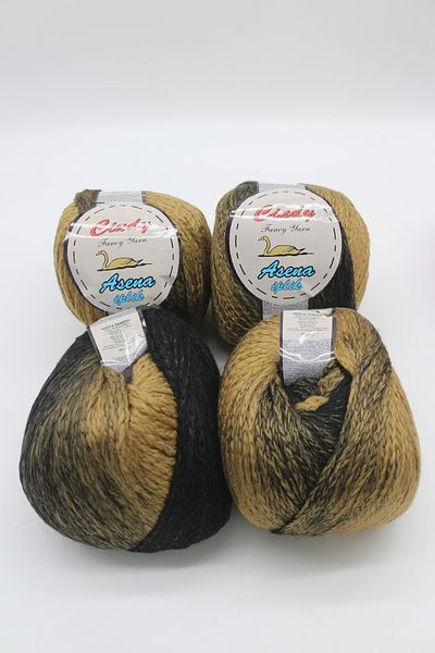 Hobimos 4 τμχ Cindy Wool Blended Acrylic Cardigan - Πουλόβερ - Φουλάρι - Κλωστή Beanie