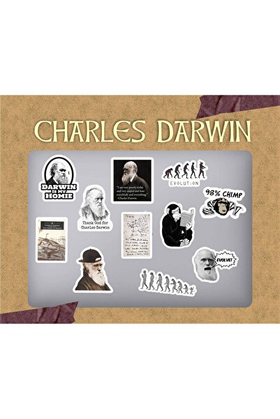 HEDİYENE BAK Charles Darwin Macbook Notebook Tablet Telefon Ajanda Laptop Def...