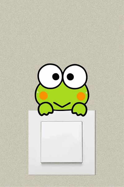 HEDİYENE BAK ملصق مقبس الضفدع Keroppi