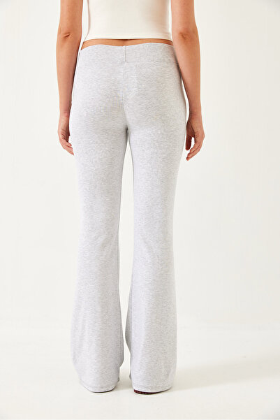 Bianco Lucci Kadın Geniş Kemerli İspanyol Paça Yüksek Bel Pantolon 60351306