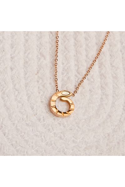 Lekka Design Non-Tarnish Steel Small Snake Women's Necklace