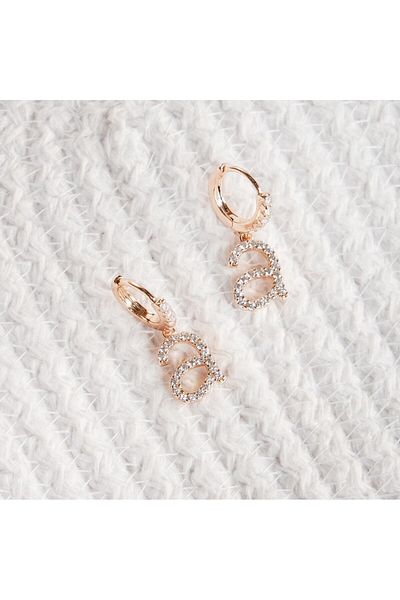 Lekka Design Women's Non-Tarnish Steel Luxury Small Letter A Earrings