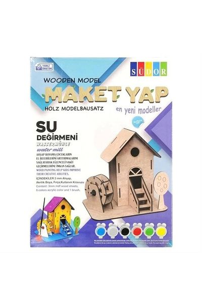 Airfix Large Wooden Box Model Water Mill Paint Set