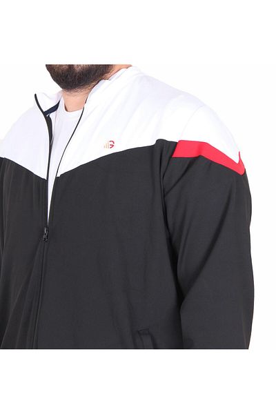 MocGrande Мъжки спортен костюм за големи размери - на парчета, MG TK717, ЧЕРЕН