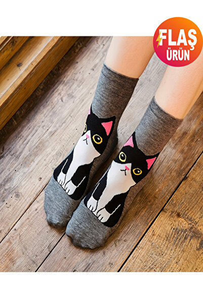 KEMSON Унисекс чорапи с котешка тематика, подходящи за всички възрасти, от деца до възрастни