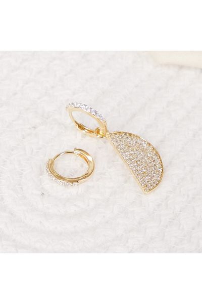 Lekka Design Women's Non-Tarnish Steel Luxury Zircon Stone Watermelon Summer Earrings