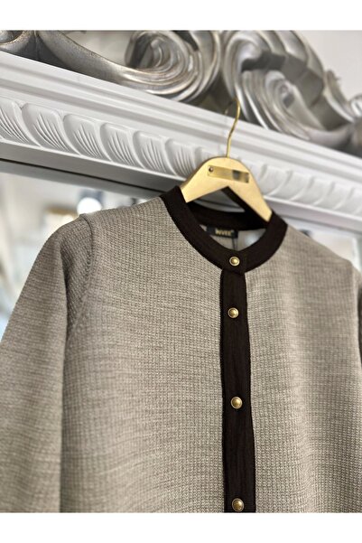 Invee INVEE 7068 Вовняна куртка з віскозним вкрапленням, колір віскозний-кавовий