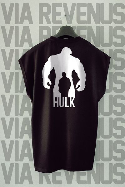 Vordevia Printed 100% Cotton Zero Sleeve Sports Tshirt