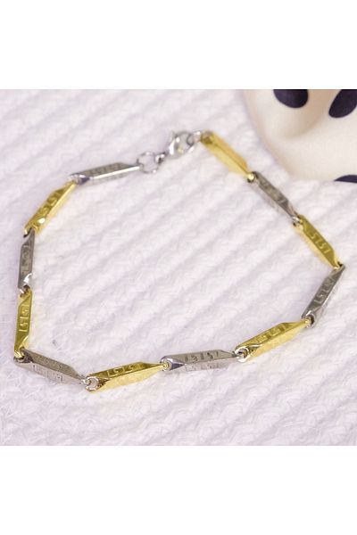Lekka Design Double Color Steel Men's Bracelet