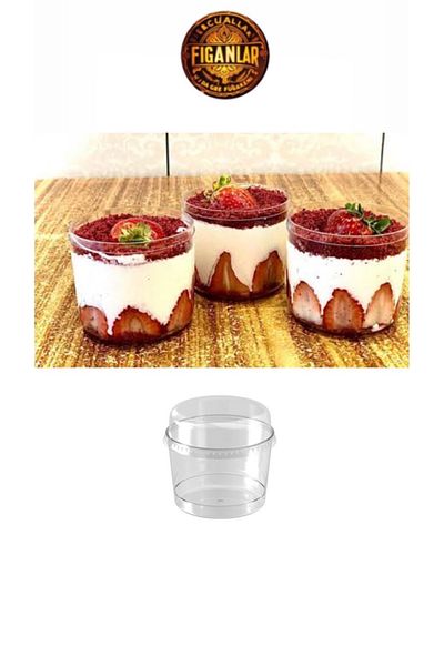 figanlar ambalaj 1. Quality Hard Mica Plastic Dessert Container Bowl 250Cc Bodega 5 Pieces with Lid