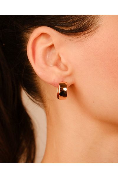 Lekka Design Women's Jewelry Non-Tarnish Steel Luxury Oval Shiny Earrings