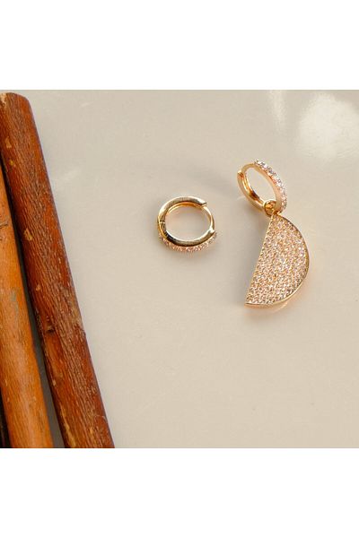 Lekka Design Women's Non-Tarnish Steel Luxury Zircon Stone Watermelon Summer Earrings