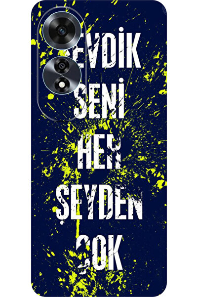 OPPO A60 Özel Taraftar Desenli Telefon Kılıfı  Şık ve Koruyucu Silikon Kılıf