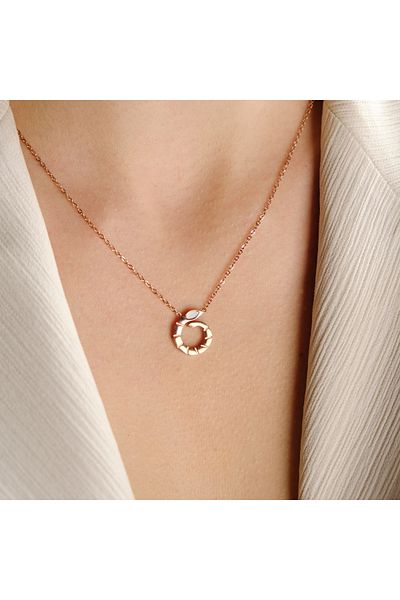 Lekka Design Non-Tarnish Steel Small Snake Women's Necklace