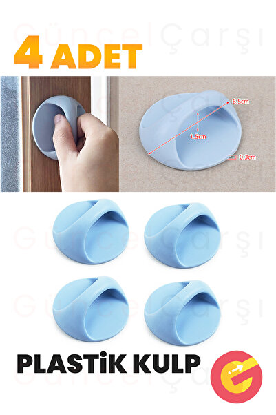GüncelÇarşı Çok Amaçlı Yapışkanlı Sürgülü Dolap Çekmece Gardırop Kabin Tuvalet Kapağı Açma Plastik Kulp, Kulplar