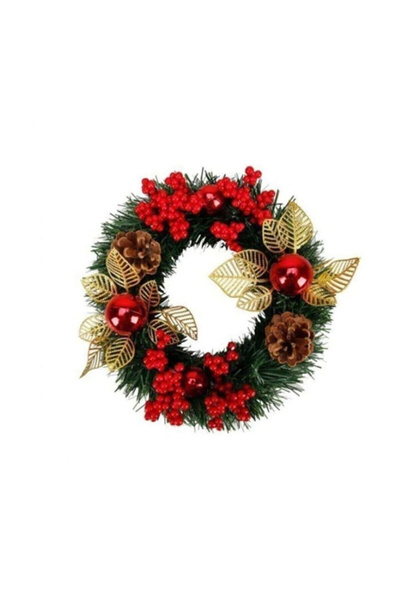 Leva House Christmas Door Ornament Door Wreath 24 cm Christmas Wreath