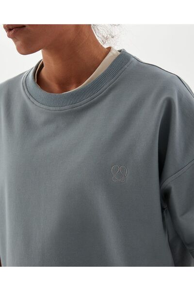 Ayma Active Синя короткорукава футболка з велосипедним коміром Basic, товста