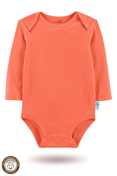 MAHFEL 2-Piece 100% Cotton Organic Printed Snap Fastener Baby Bodysuit