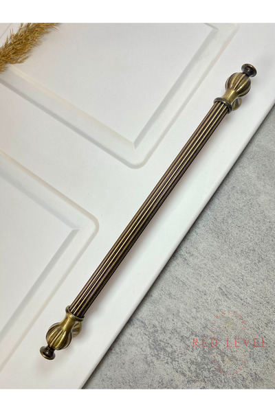 Red Level Hitit 192 mm Mânere metalice moderne, galbene antice, modele de lux, dulap de bucătărie, sertar, mâner de mobilier