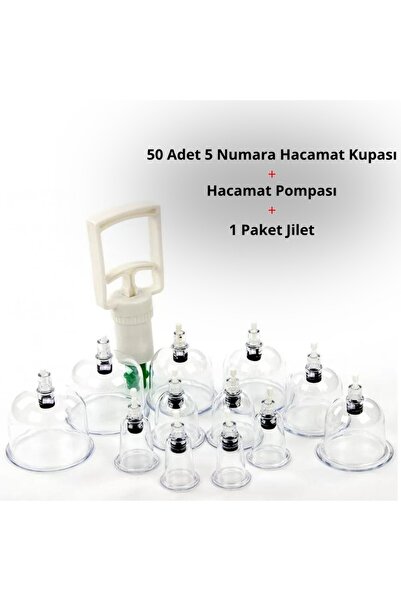 TeknoEser 50 Adet 5 Numara Kupası Pompası Ve Jilet Hediyeli Set – Yüksek Kalite