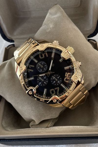 Leerybee Men's Wrist Watch with Large Case Special Box Stylish Design Metal Strap New Year's Birthday Special Gift
