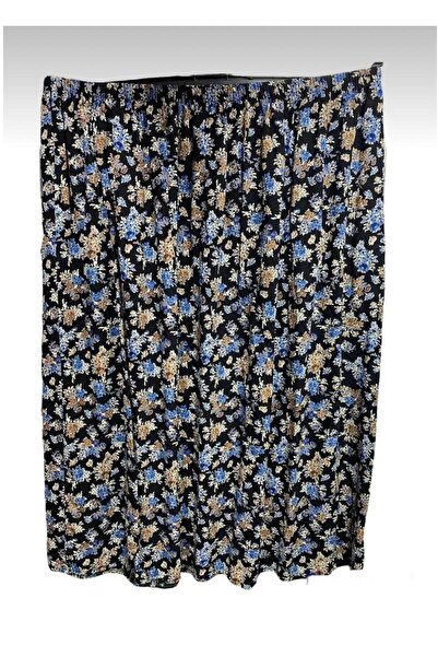 Kuraff Giyim Anne Günlük Lastikli Basma Etek