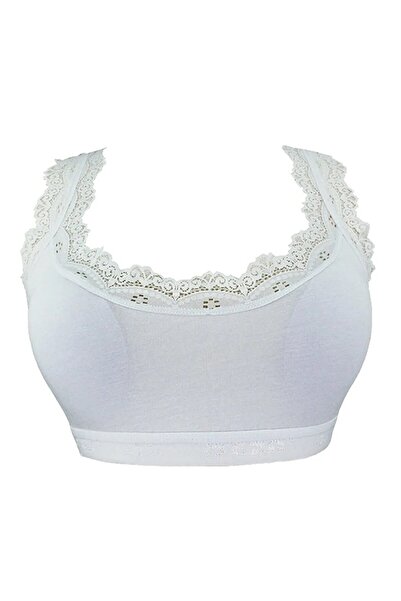 Lunamiratto Бюстгальтер великого розміру з бавовняною мереживною обробкою - на бретельках, з еластичною стрічкою