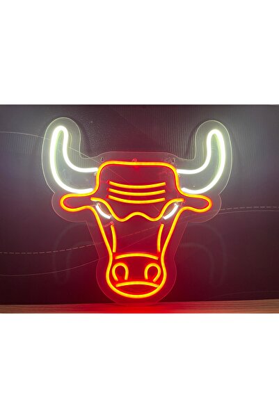 Disa Neon LED Duvar Dekoratif Aydınlatma -Boğa, 30x28cm-