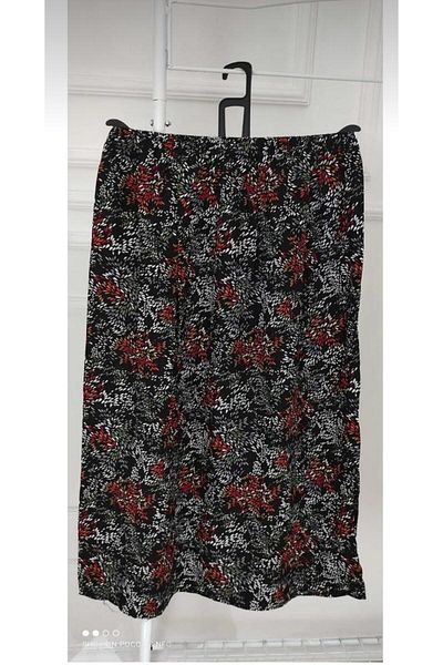 Öz klas Store Mother's Daily Elastic Print Skirt