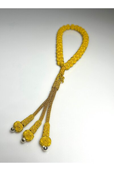 Black Sea Port Trabzon Hand Knitted Gold Kazaz Rosary
