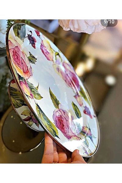 Miss Betty Rose Vintage Enamel Cake Pastry Presentation Stand