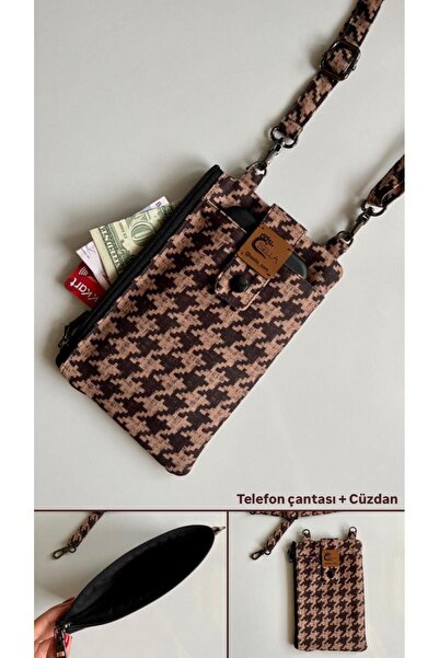 İsella حقيبة الهاتف ومحفظة قدم الإوزة