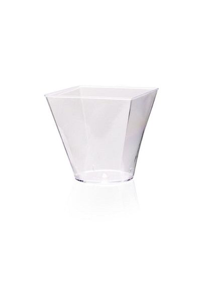 Sofora Prism Mini Mica Plastic Presentation Container Cubic Bowl - 24 Pieces