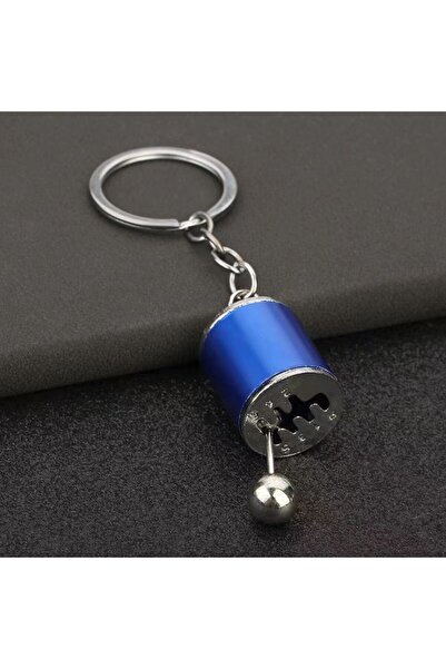 Genel Markalar Hareketli Araba Manuel Vites Anahtarlık Altı Hız Dişli Shifter Topuzu Metal Anahtarlık