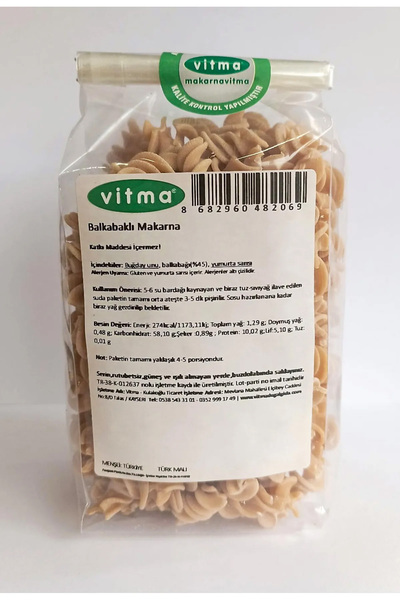 Vitma Balkabaklı Makarna 200gr