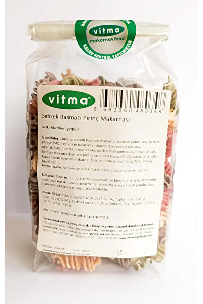 Vitma Sebzeli Basmati Pirinç Makarnası 200gr